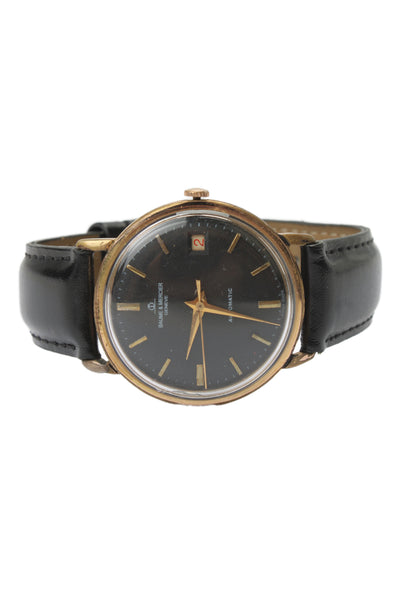 Baume & Mercier Mens Vintage Gold Plated Date Complication Automatic Watch 33.5m