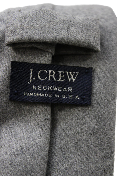 J Crew Mens Skinny Necktie Heather Grey Wool