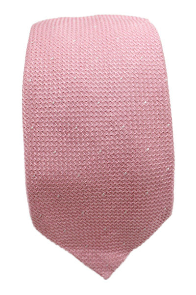 Charles Tyrwhitt Mens Silk Classic Necktie Pink White