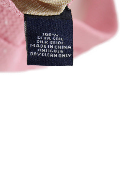 Charles Tyrwhitt Mens Silk Classic Necktie Pink White