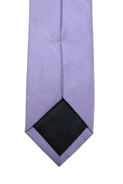 The Tie Bar Mens Silk Blend Classic Necktie Light Purple