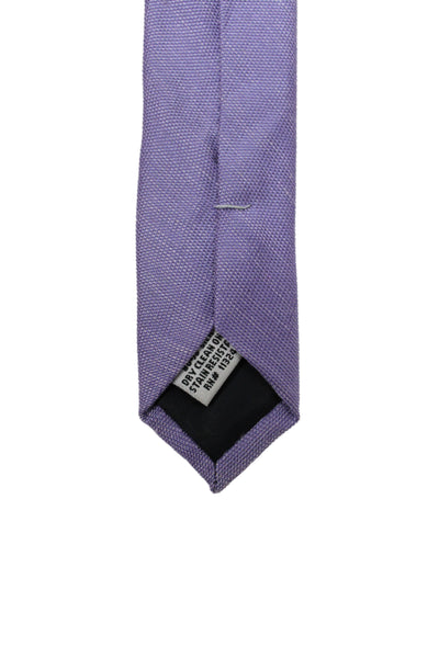 The Tie Bar Mens Silk Blend Classic Necktie Light Purple