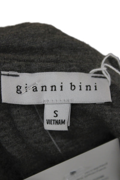Gianni Bini Women Maxi Tank Dress Dark Gray Cotton Spandex Mock Neck Size S