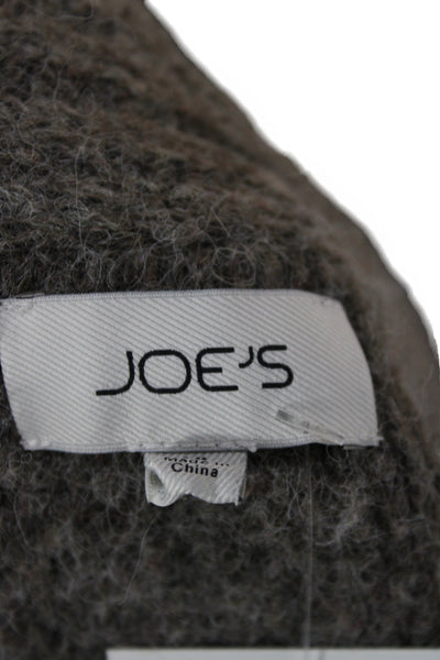 Joes Unisex Full Zip V Neck Fair Isle Cardigan Brown Long Sleeve Size XL
