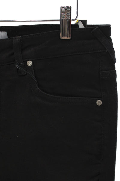 Wezc Mens Skinny Black Jeans 98.5% Cotton 1.5% Elastane Button Size 30