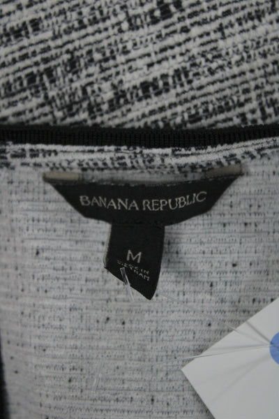 Banana Republic Women Gray Long Sleeve Zip Blouse Size M