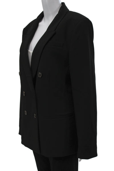 J Crew Unisex Black Collared Button Blazer Long Sleeve Classic Size 14