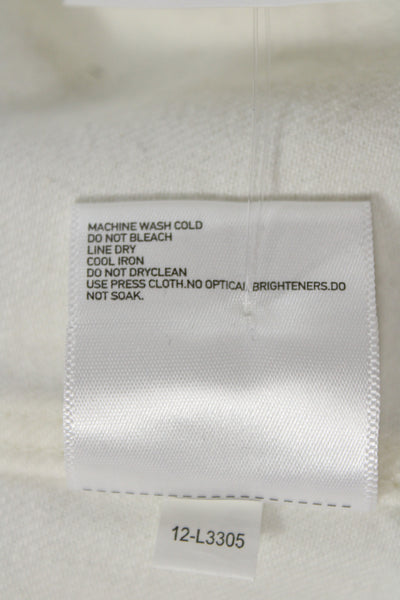 Ines De La Fressange x Uniqlo Women Military Jacket White High Neck Size M
