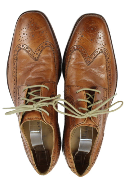 Cole Haan Mens Leather Lace Up Oxford Dress Shoes Brown Size 10.5 Medium
