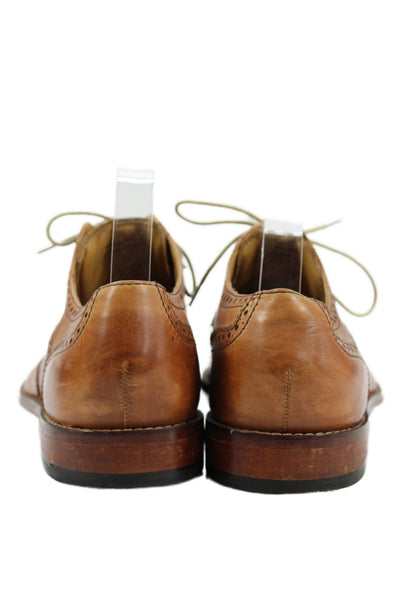 Cole Haan Mens Leather Lace Up Oxford Dress Shoes Brown Size 10.5 Medium