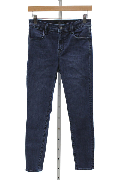 J Brand Womens Skinny Ankle Jeans Dark Blue High Rise Size 26