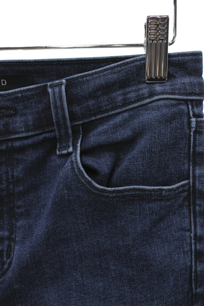 J Brand Womens Skinny Ankle Jeans Dark Blue High Rise Size 26