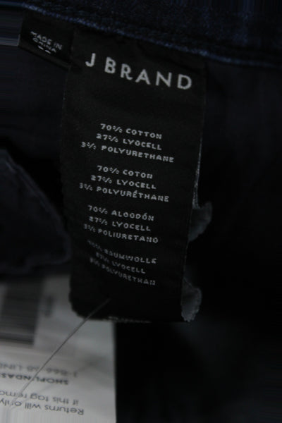 J Brand Womens Skinny Ankle Jeans Dark Blue High Rise Size 26