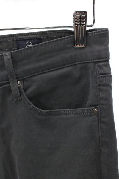 AG Adriano Goldschmied Unisex Dark Gray High Rise Jeans Button Closure Size 26
