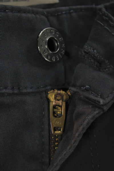 AG Adriano Goldschmied Unisex Dark Gray High Rise Jeans Button Closure Size 26