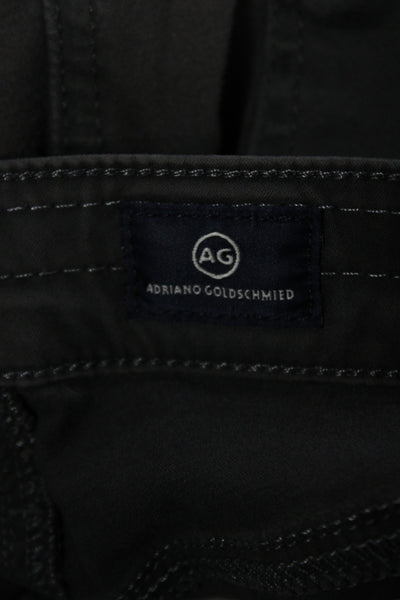 AG Adriano Goldschmied Unisex Dark Gray High Rise Jeans Button Closure Size 26