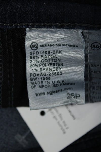 AG Adriano Goldschmied Women Skinny Jeans Dark Blue Petite Size 26P