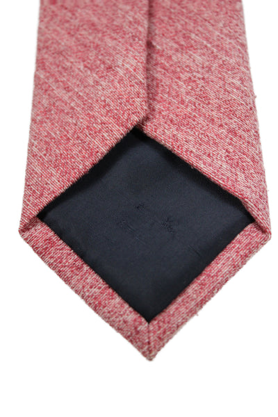 The Tie Bar Mens Silk Skinny Classic Necktie Red