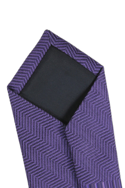 The Tie Bar Mens Silk Blend Skinny Classic Necktie Purple