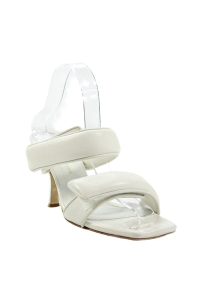 Gia x Pernille Teisbaek Women's Square Toe Slide Sandals White Size 36
