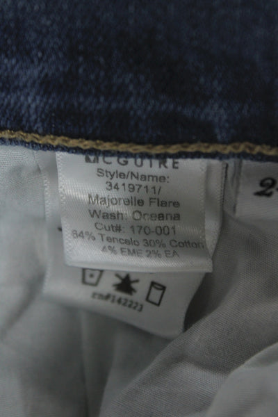 McGuire Unisex Flared Skinny Blue Denim Jeans Size 24