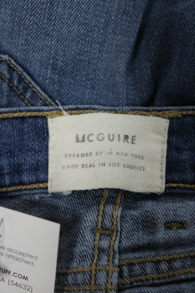 McGuire Unisex Flared Skinny Blue Denim Jeans Size 24