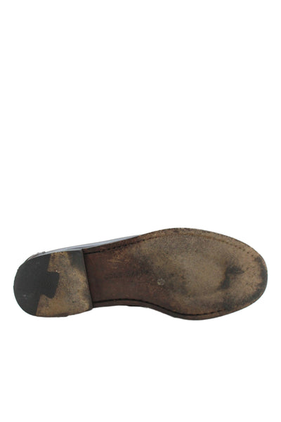 Cole Haan Men's Round Toe Leather Slip-On Loafers Shoes Brown Size 8.5