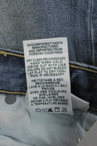 Joes Womens Boyfriend Skinny Jeans Blue Mid Rise Cotton Spandex Button Size 24