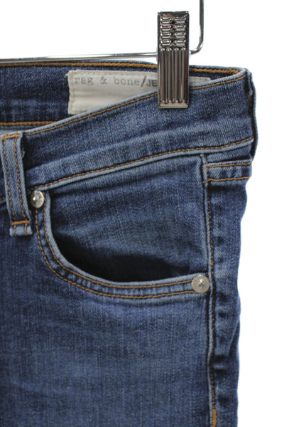 Rag & Bone Jean Women Skinny Ankle Dark Blue Jeans Size 25