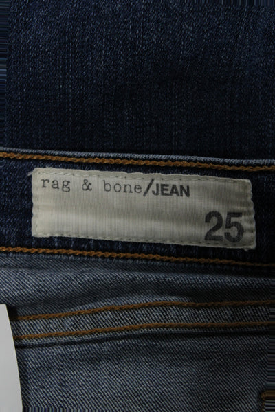 Rag & Bone Jean Women Skinny Ankle Dark Blue Jeans Size 25