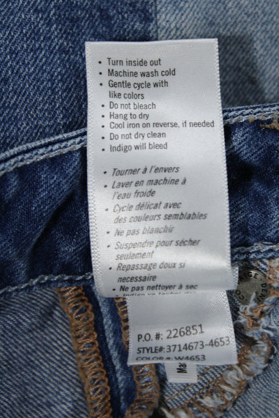 Paige Women Mini Pencil Skirt Blue Size 26