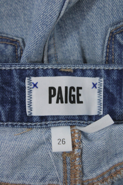 Paige Women Mini Pencil Skirt Blue Size 26