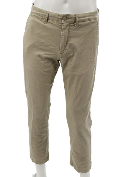 J Crew Men Beige Chinos 98% Cotton 2% Elastane Size 30