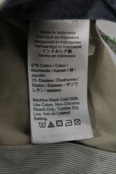 J Crew Mens Chino Pants Khaki Beige Button Cotton Stretch Size 30