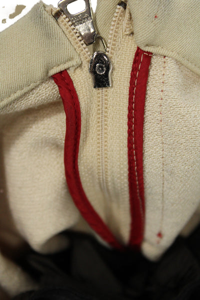 Prada Womens Dress Pants Beige Hook & Eye Size 38
