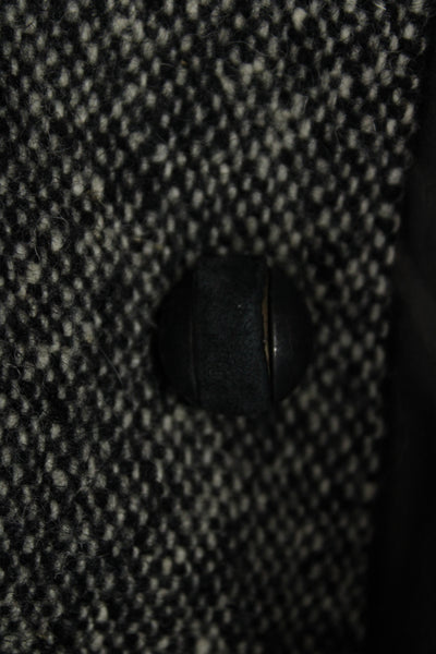 Gianni Versace Mens Gray Herringbone Wool Blazer Button 3/4 Sleeve Size 40