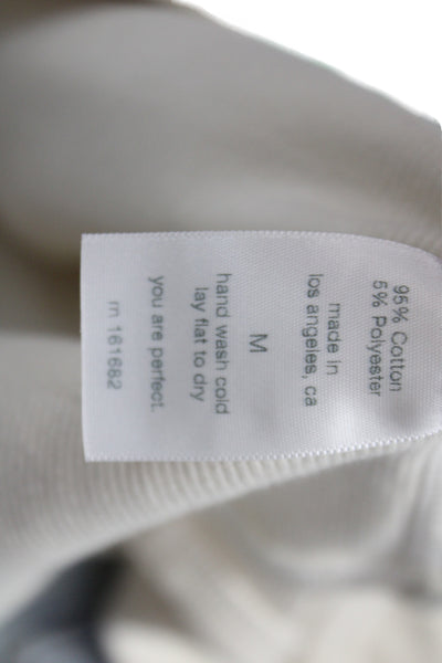 Perfect White Tee Women Basic White Sleeveless Tank Round Neck Size M