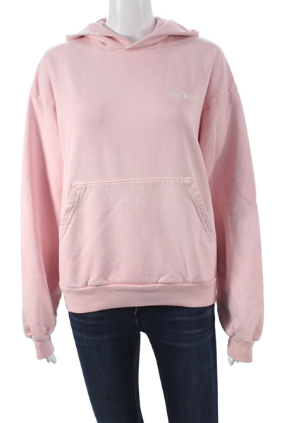 Madhappy Unisex Pullover Hoodie Pink 100% Cotton Long Sleeve Size XS