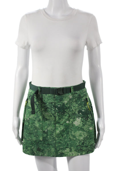 Outdoor Voices Womens Cargo Mini Skort Green Camo Size S