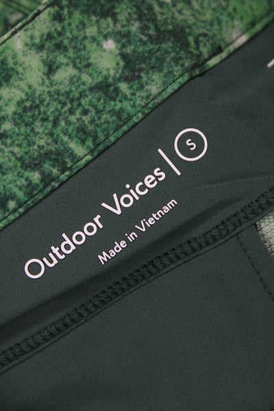 Outdoor Voices Womens Cargo Mini Skort Green Camo Size S