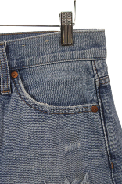 Madewell Unisex 90s Blue Button Closure 100% Cotton Shorts Size 25