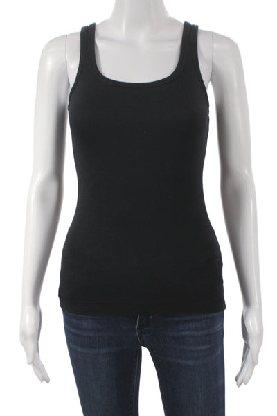 Splendid Women Black Square Neck Sleeveless Camisole Cotton Polyester Size XS