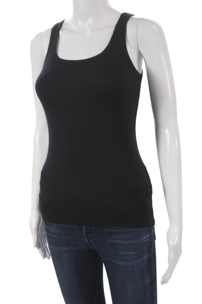 Splendid Women Black Square Neck Sleeveless Camisole Cotton Polyester Size XS