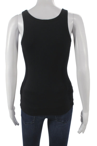 Splendid Women Black Square Neck Sleeveless Camisole Cotton Polyester Size XS