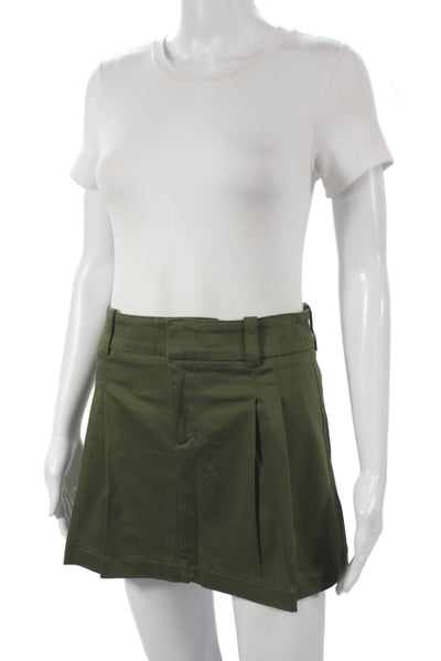 Sunday Best Womens Mini Skort Green Size 2