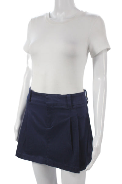 Sunday Best Women Mini Skort Dark Blue Short Size 2