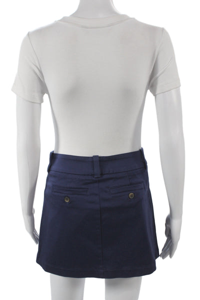 Sunday Best Women Mini Skort Dark Blue Short Size 2