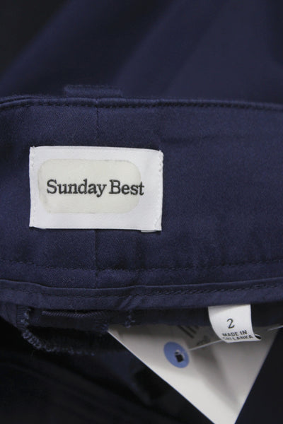 Sunday Best Women Mini Skort Dark Blue Short Size 2