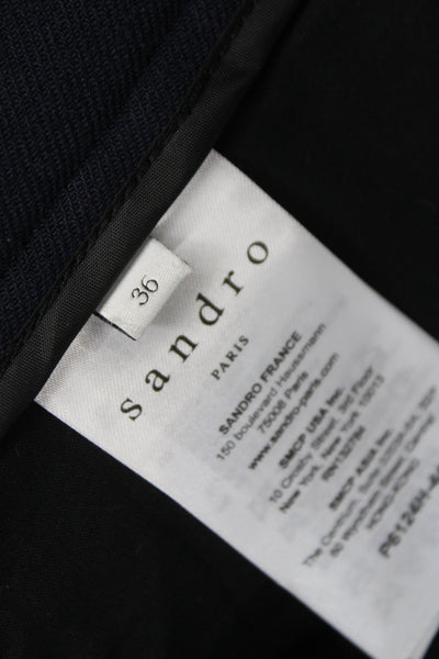 Sandro Womens Dark Blue Cropped Ankle Dress Pants Size 36