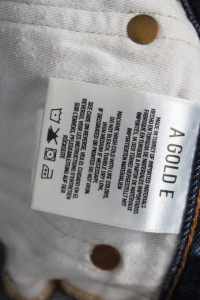 Agolde Unisex Dark Blue 100% Cotton 90s Shorts Size 25